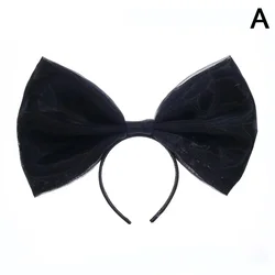Elegant Pink & Black Bow Knot Hairband for Women & Girls - Stylish Hair Accessory Headband (Black)