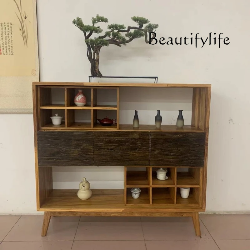 

Nordic Style Antique Display Stand Home Solid Wood Sideboard