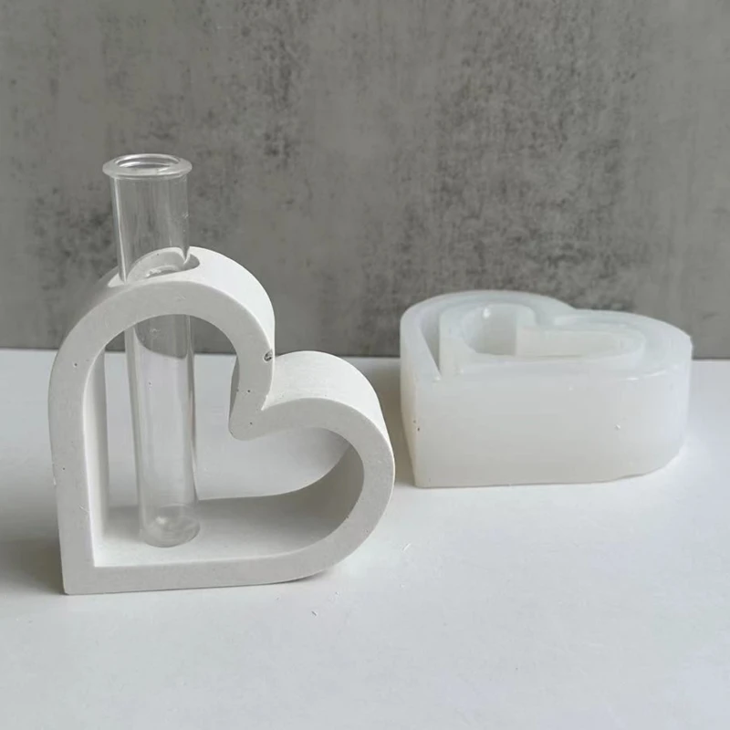 DIY Love shaped Hydroponic Flower Vase Silicone Mold For Home Decorations Create Beautiful Flower Arrangement Resin Mold hydroponic vase mold