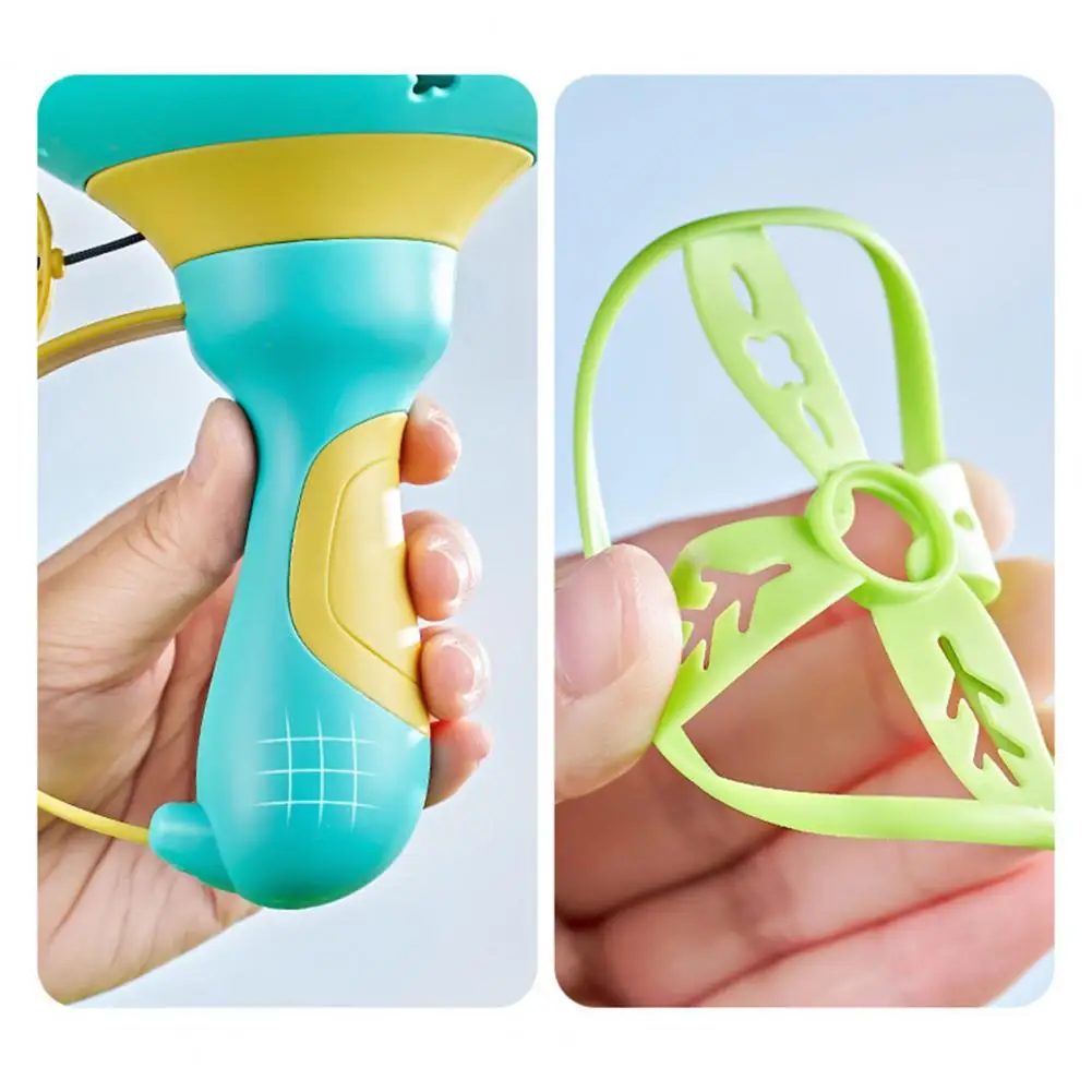 Flying Disc Launcher Toy for Dog Outdoor Hand Flying Disc Flying Saucer Pull String Puppy Pet Throw Catch Jump Sport Game