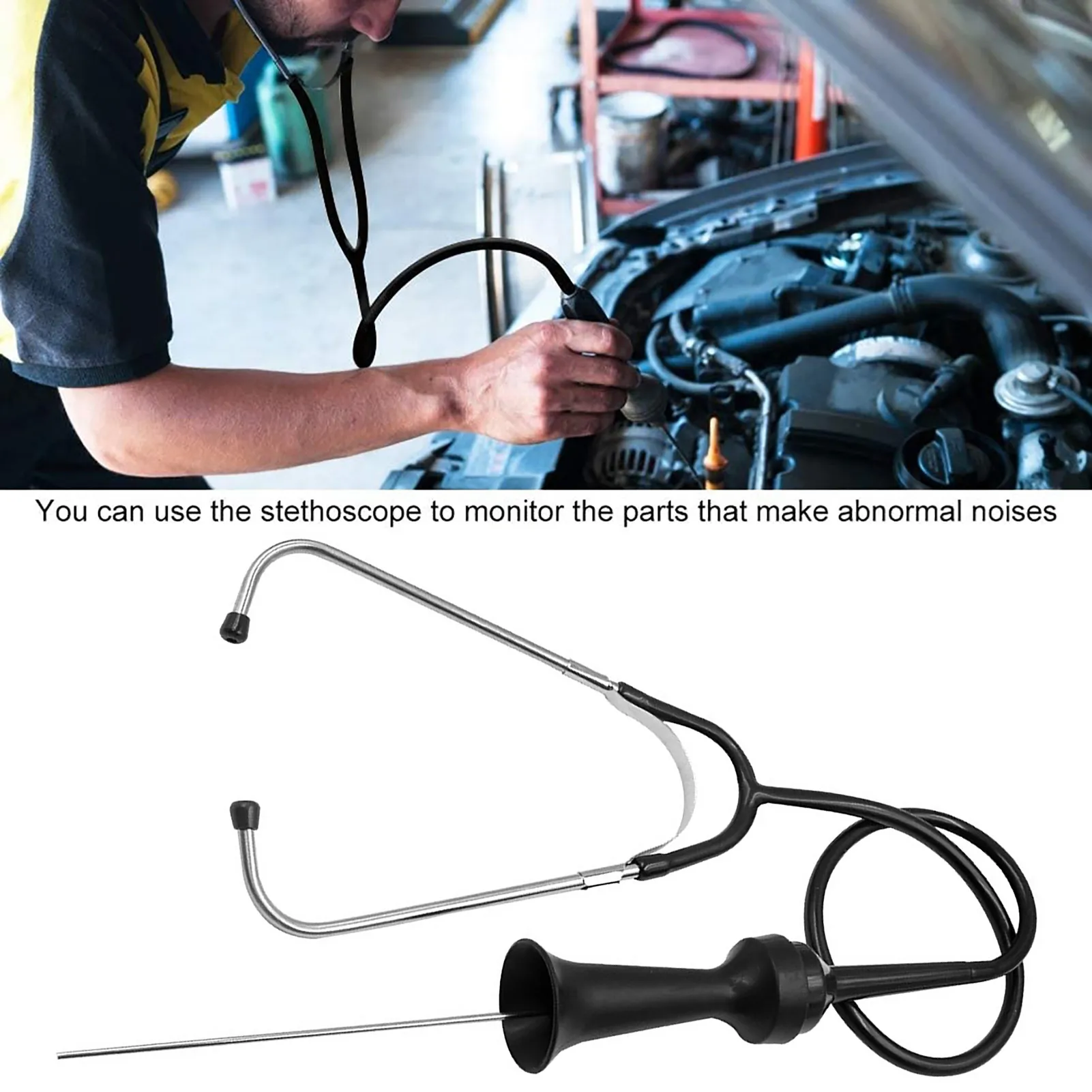 Professional Auto Stethoscope Engine Diagnostic Tool Car Engine Stethoscope Detection Listening Tool Block Diagnostic Tool 2
