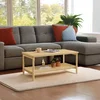 2Tier Coffee Table for Living Room Living Room Table Rectangular Center Table 6