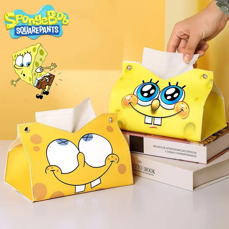 SpongeBobTissueBoxAnimePULeatherCarTissueContainerCartoonHome