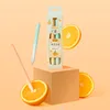 Lopet Rotate Gel Pen Fruit Flavor Lingering Fragrance Speed Drying Black Core Student Low Gravity Gradient Color Pen Holder 6