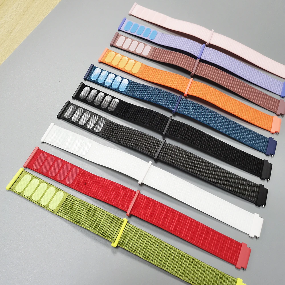 Braided Nylon Watch Strap, 20mm/22mm, Compatible with Smartwatches