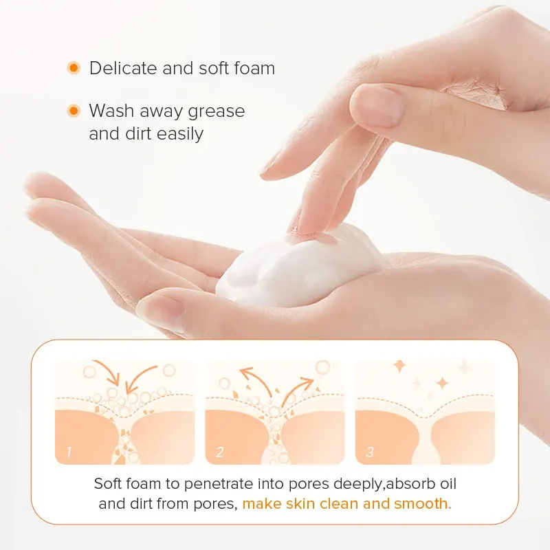 Dr.rashel Natural Vitamin C Nourishing Repair Cleanser Skin Care Whitening Moisturizing Shrinking Face Washing Product