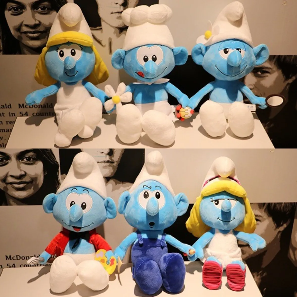 

40 см Disney Smurfs художник инженер шеф-повар моделирующие Плюшевые игрушки мультфильм аниме плюшевые игрушки детские подарки на день рождения