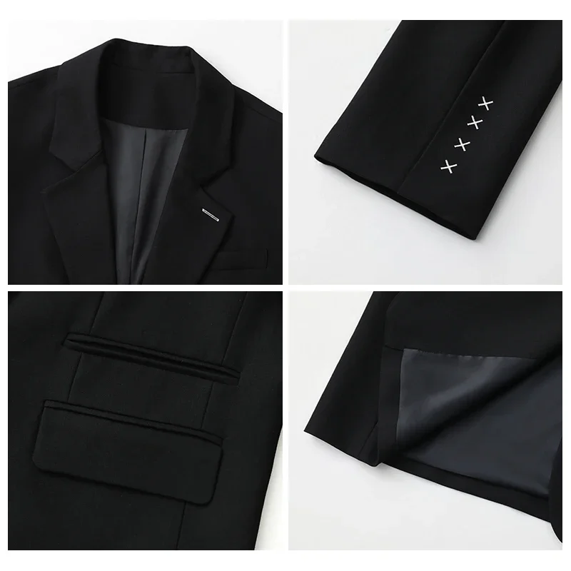 Women's Blazers Casual Cuffs Embroidered Suit Coat Office Lady Tops Fashion Outwear Female Jacket Spring Autumn CHIC VEN