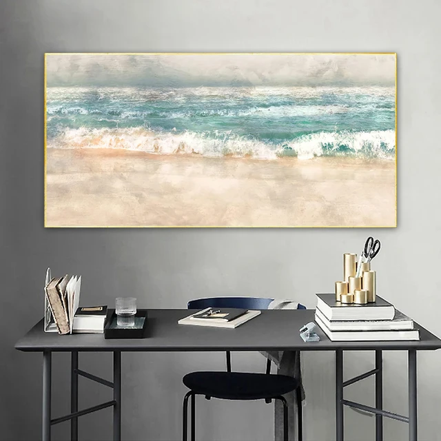 Abstract Beach Landscape Canvas Painting Posters and Prints Modern Wall Art Pictures for Living Room Home Decor Cuadros 2
