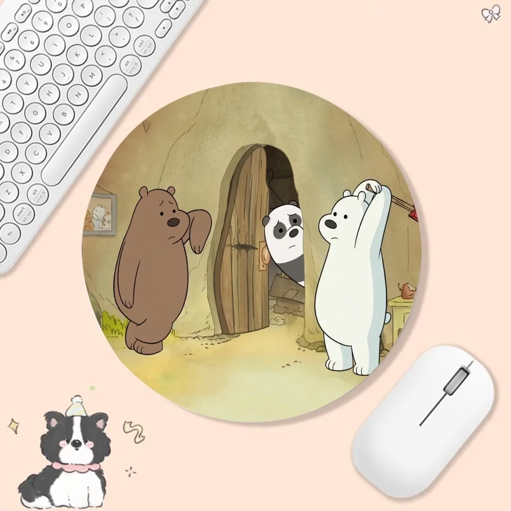Cartoon B-Bare B-Bear 22x22cm Round Big Promotion Table Mat Student Mousepad Computer Keyboard Pad Games Pad for PC Desk Pad 5