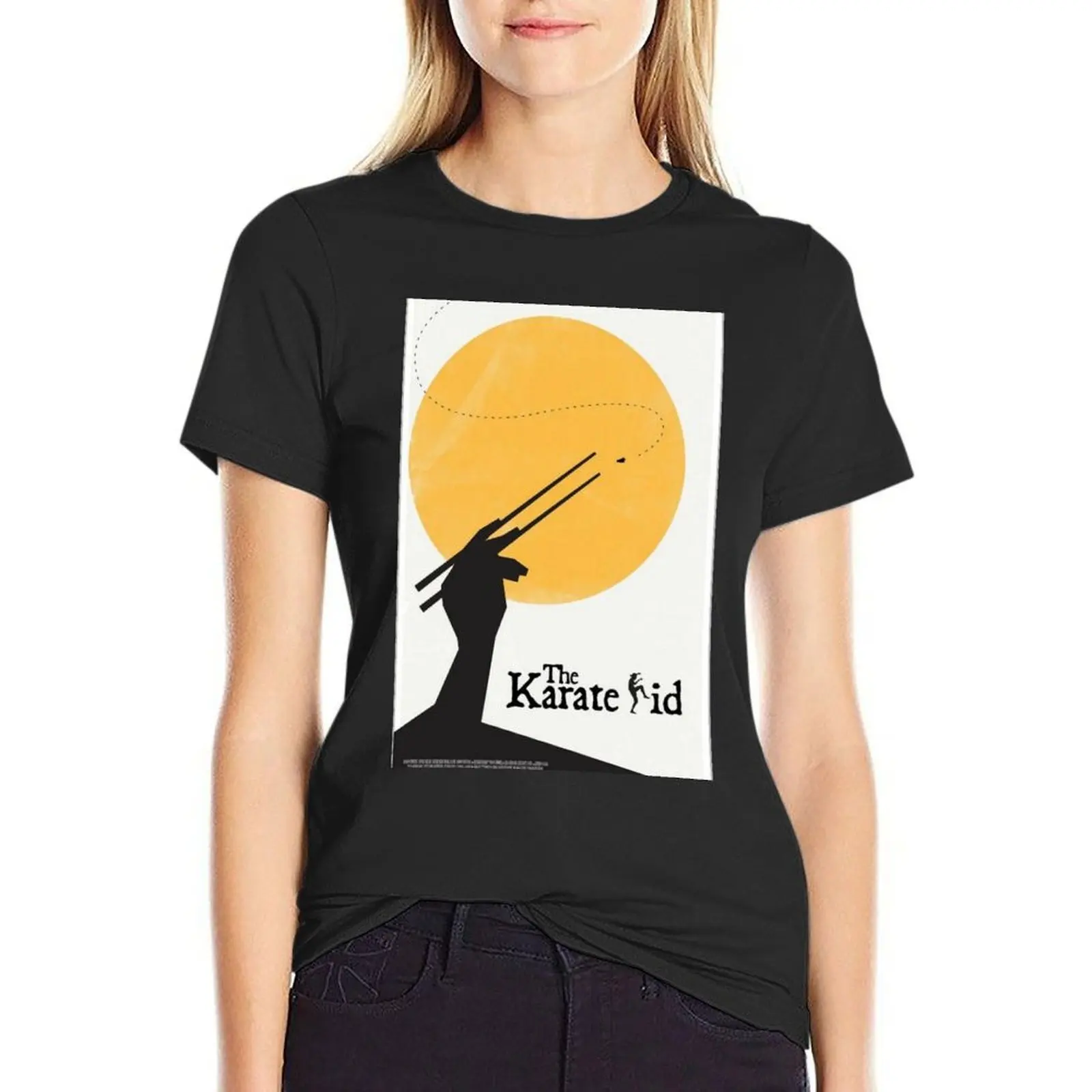 

The Karate Kid Movie Wallpaper T-Shirt oversized plus size tops cute clothes hippie clothes tshirts for Women