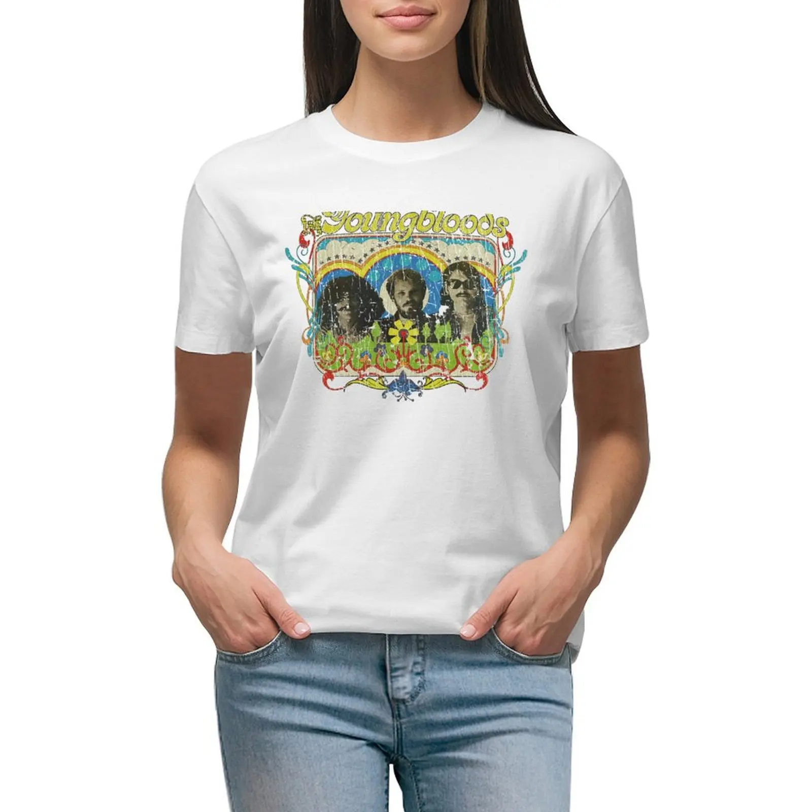 

The Youngbloods 1965 T-shirt plus size tops tees plus size t shirts for Women loose fit