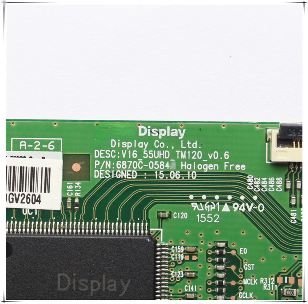 曲線引装置　鉄道部品 6870C-0584B Tcon Board 6870C 0584B for TV 43''/49''/55'' V16