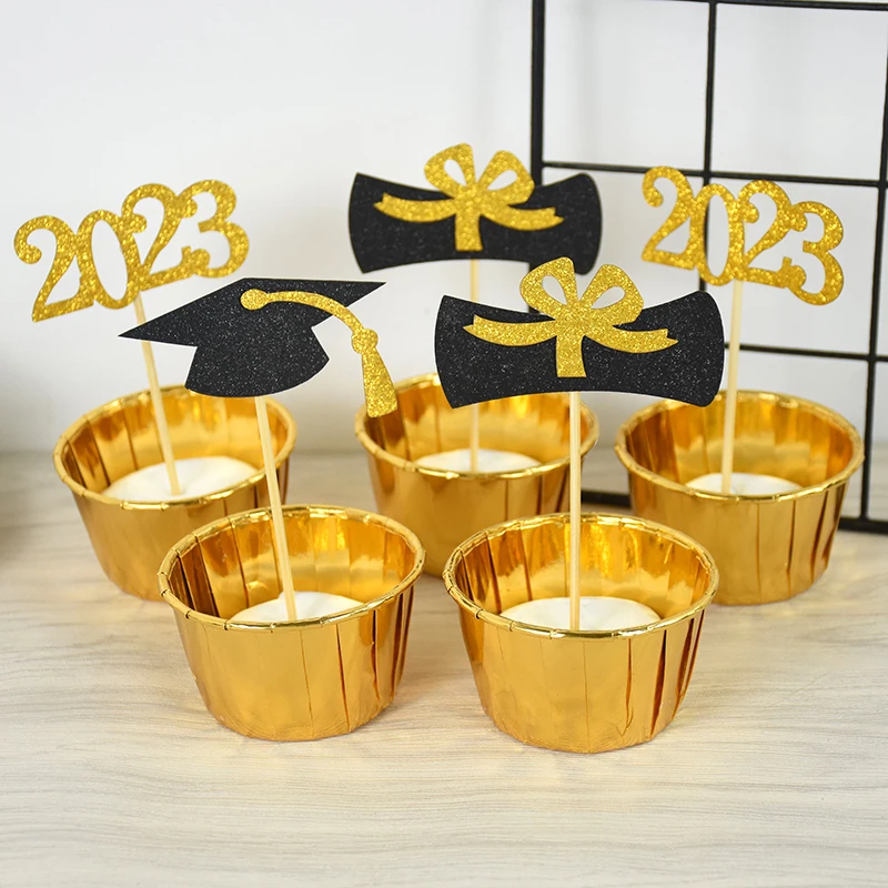 Graduation Party Decorations 2023 Bachelor Hat Cake Topper 2023 Class