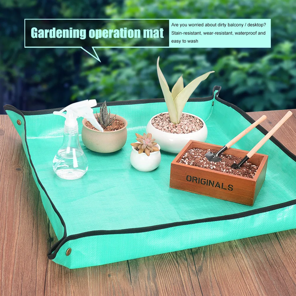 Planting Mat PE Gardening Potting Mats Reusable Garden Transplanting