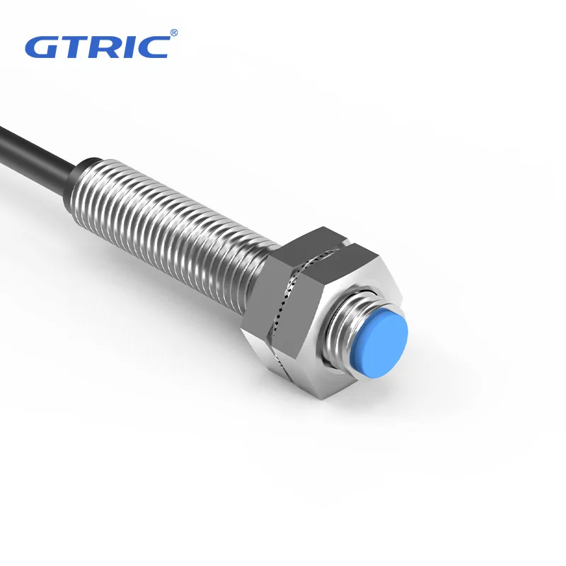 GTRIC Reed Switch Hall Effect Magnetic Proximity Sensor LG08A3 M8 Cylinder Series 5-200V AC DC Universal 2 Wires NO NC