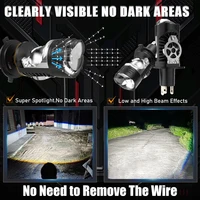 H4/9003/HB2 LED Headlight Bulb Projector Lens Canbus Super Bright LED 3000W 3500000LM 6000K Hi/Low Light Apply to Car&Motorcycle - Image 4
