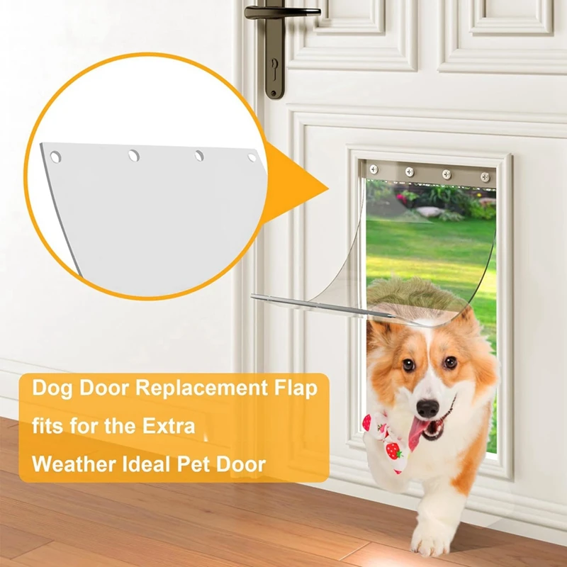 ABUN-Dog Door Replacement Flaps, Compatible For Perfect Products Designer Series DSPRFXL RFXLN, Doggie Door Replacement Flaps