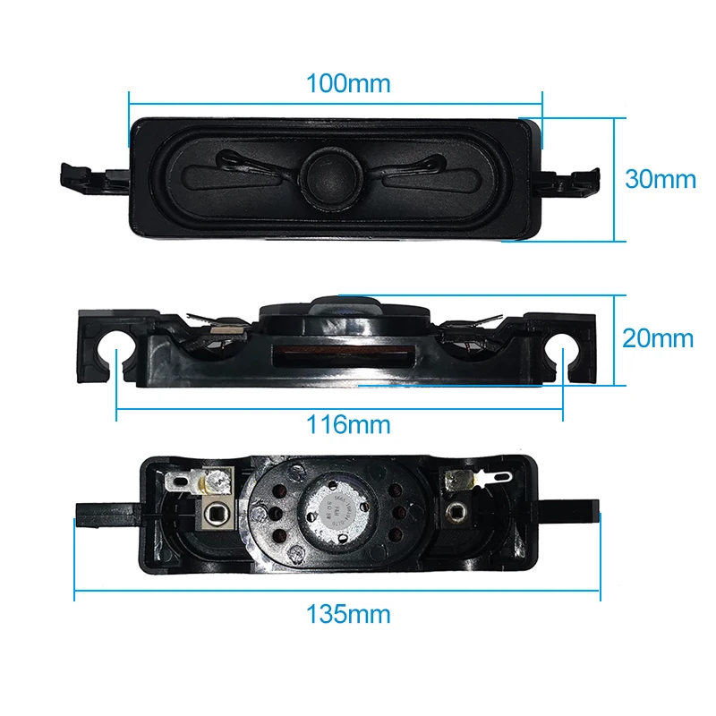 LED LCD TV Speaker 8 ohm 8W Ultra-thin Speaker TV Computer Advertising Machine Maintenance Speaker Replacement Speaker 2pcs 3