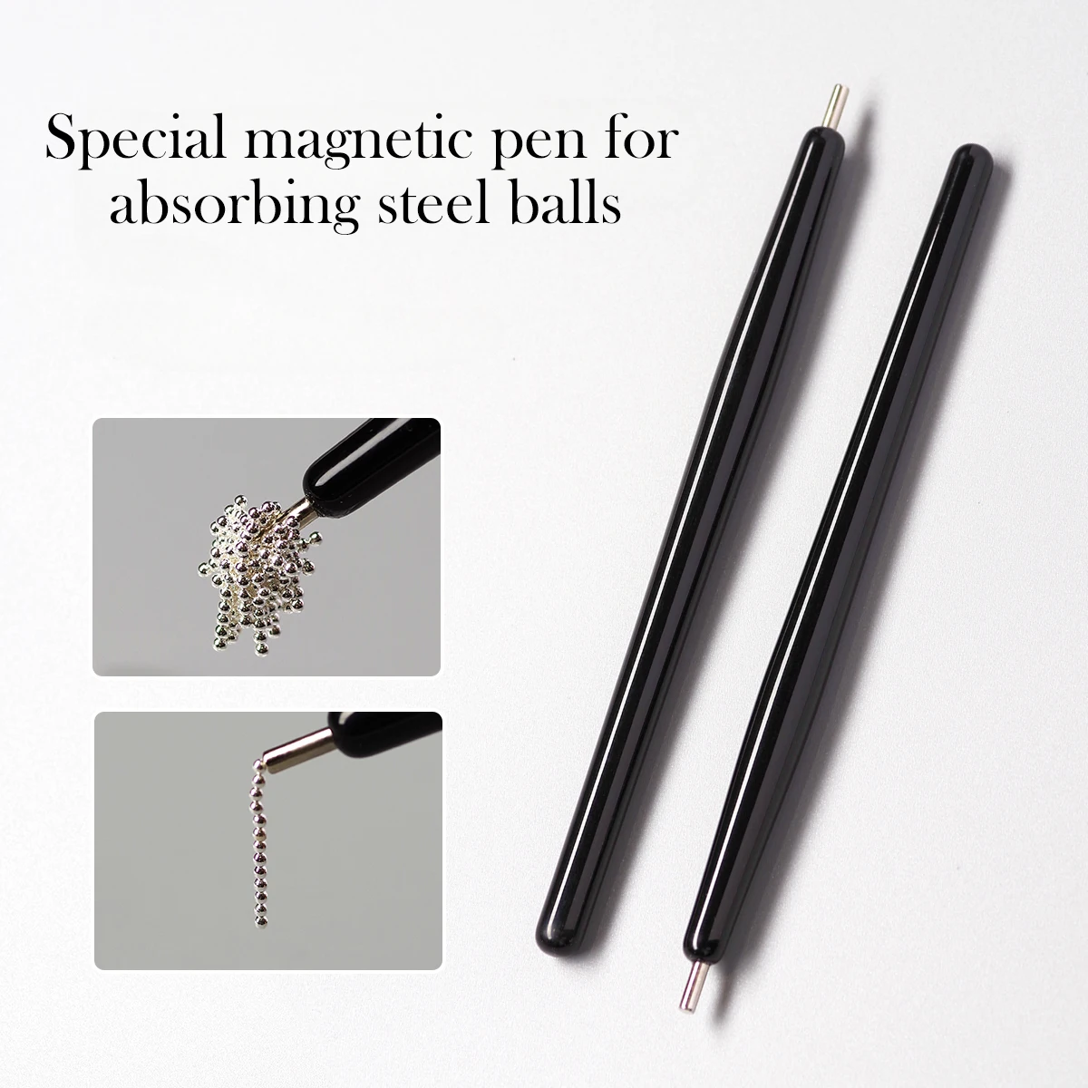 Nail Art Magnet Pen for Steel Ball New Strong Magnetic Sticky Tool for Cat Eye Gel Polish,Gemstone Style Manicure Magnetic Tools