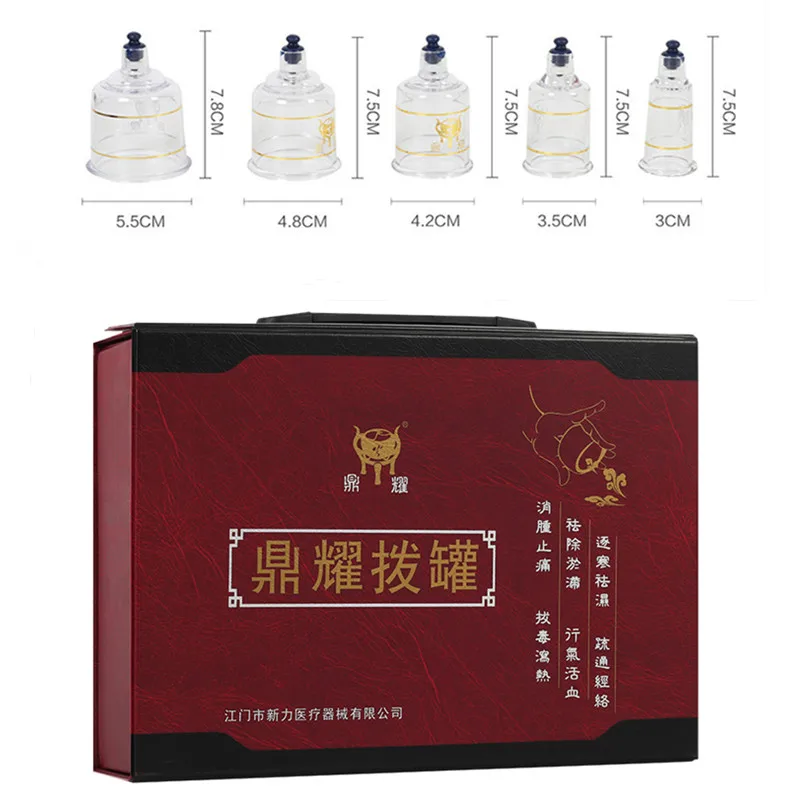 19Pcs Vacuum Pumping Cupping Device Gua Sha Acupuncture Set Neck Back Massage Jars Suction Physiotherapy Cupping Health Care 6