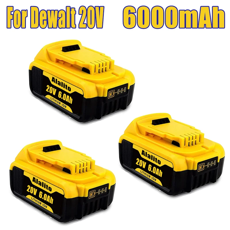 

Сменный аккумулятор для Dewalt DCB200 20 в Ач, совместим с инструментами Dewalt 18 В/20 в, аккумулятор и зарядное устройство