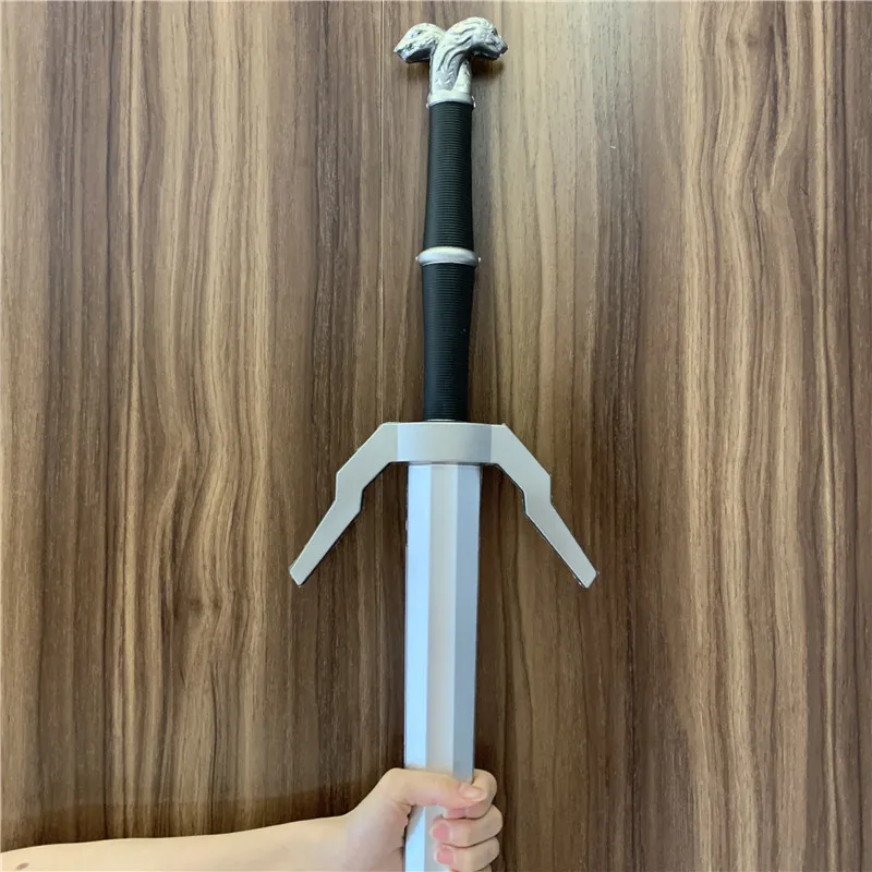 Cosplay Sword Cosplay Prop Cosplay Toy Cosplay Wild Hunt Sword Geralt of Rivia Sword Exotic Beasts White Wolf Weapons Prop Role Play PU Rubber Model Gift