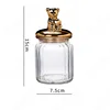 Golden Animal Decorative Storage Jar Sealed Glass Jars Spice Organizer Can Candy Container Dried Fruit Organizer Tea Canister 6