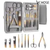 New Nail Cutter Set Stainless Steel Nail Clippers Set Gradient Black Gold Manicure Set Pedicure Scissors Makeup Beauty Tool 1