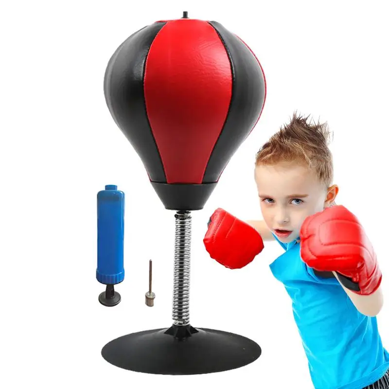 Tabletop Punching Bag With Suction Cup & Stand Boxing Speed Ball Boxing Equipment For Anger Management Toys 