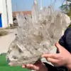 Natural Rare White Quartz Crystal Cluster Mineral Specimen Healing 1