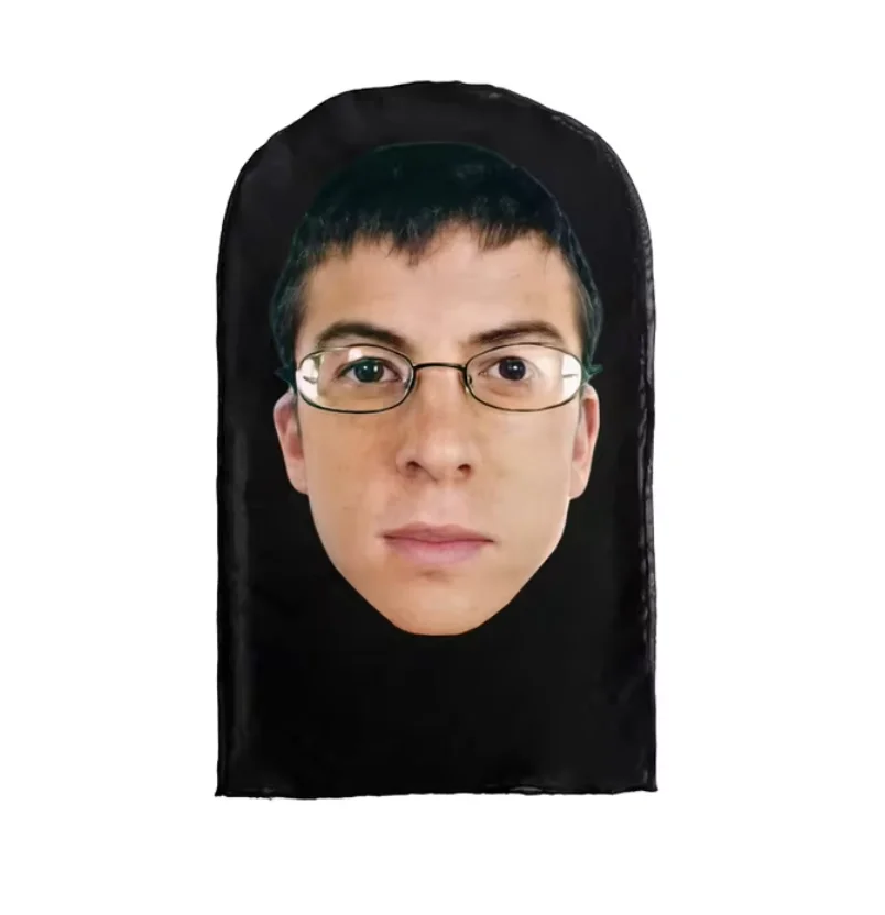 3D Printed Kanye Mask Drake Elastic Mesh Full Face Mask for Unisex Cosplay Headwear Party Simulation Balaclava Hat Headgear