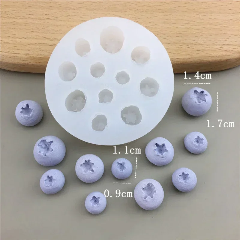 3D Blueberry Raspberry Fruit Silicone Mold for Baking and Cake Decorating