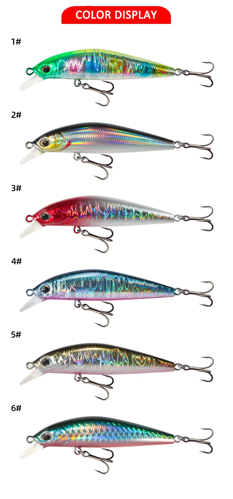 1Pcs Aussetzung Minnow Angeln Locken 7g 10g Jerkbait Lange Cast Künstliche Harten Köder Trolling Wobbler Für Meer angeln Bass Hecht – Detail 3