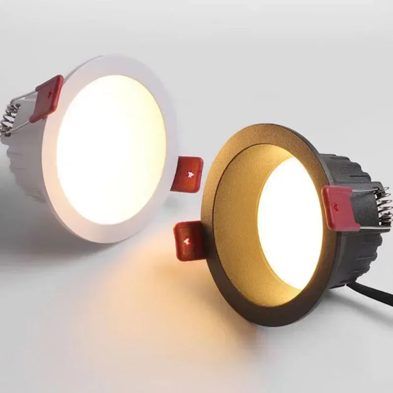 LED Downlight Dimmable Anti-glare 7W 9W 12W 15W 18W Backlight Interior Lighting AC220V 110V
