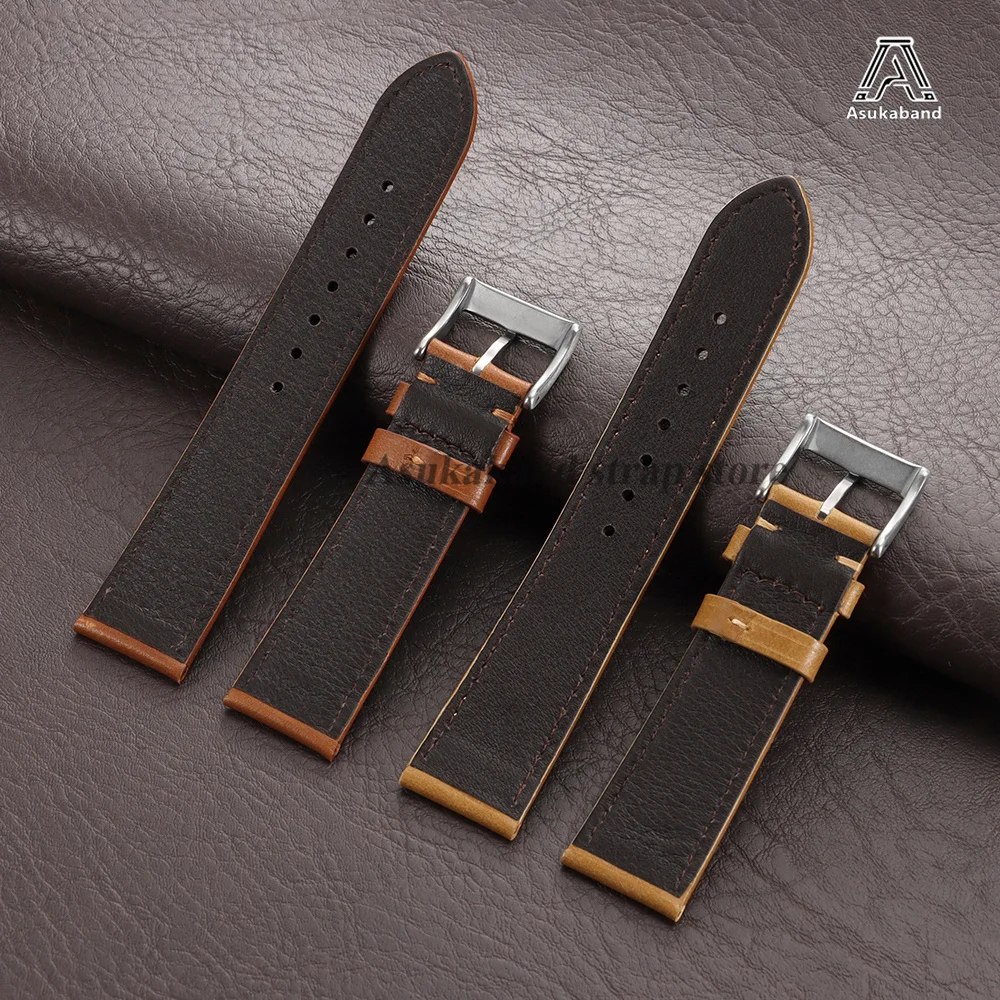 Oil Wax Crazy Horse Leather Watchband - Premium Men's and Women's Wristband
