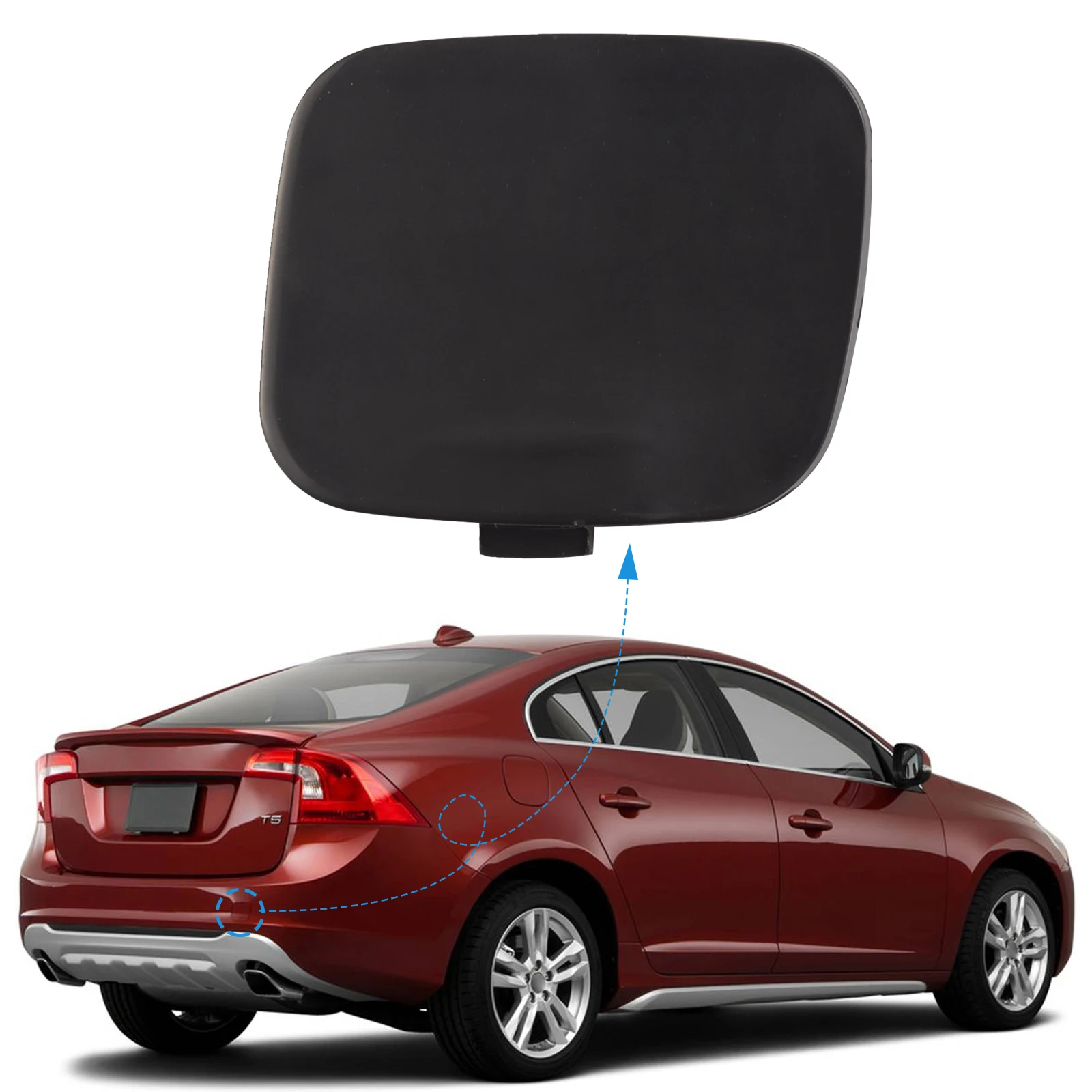 Rear Bumper Tow Hook Cover Cap Fit For VOLVO S60 Accessories 2011 2012 2013 2014 2015 39802591 30795029
