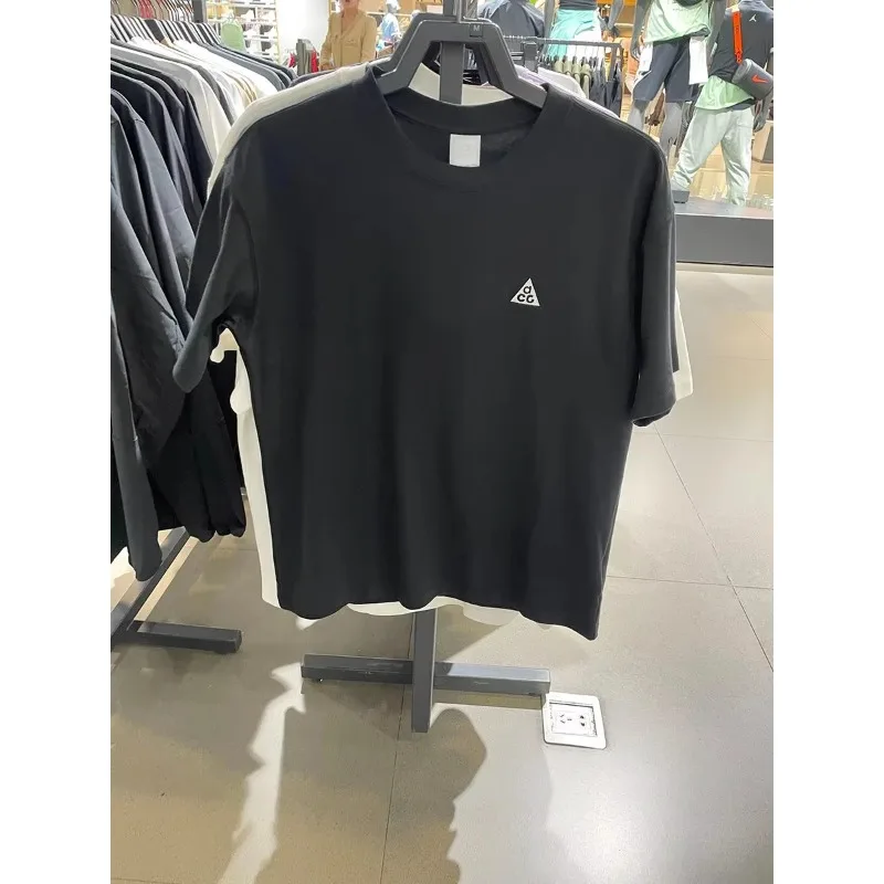 Outdoor Sports Performance Tee-Unisex Cotton Short Sleeve-Summer Loose Fit Breathable Activewear Top