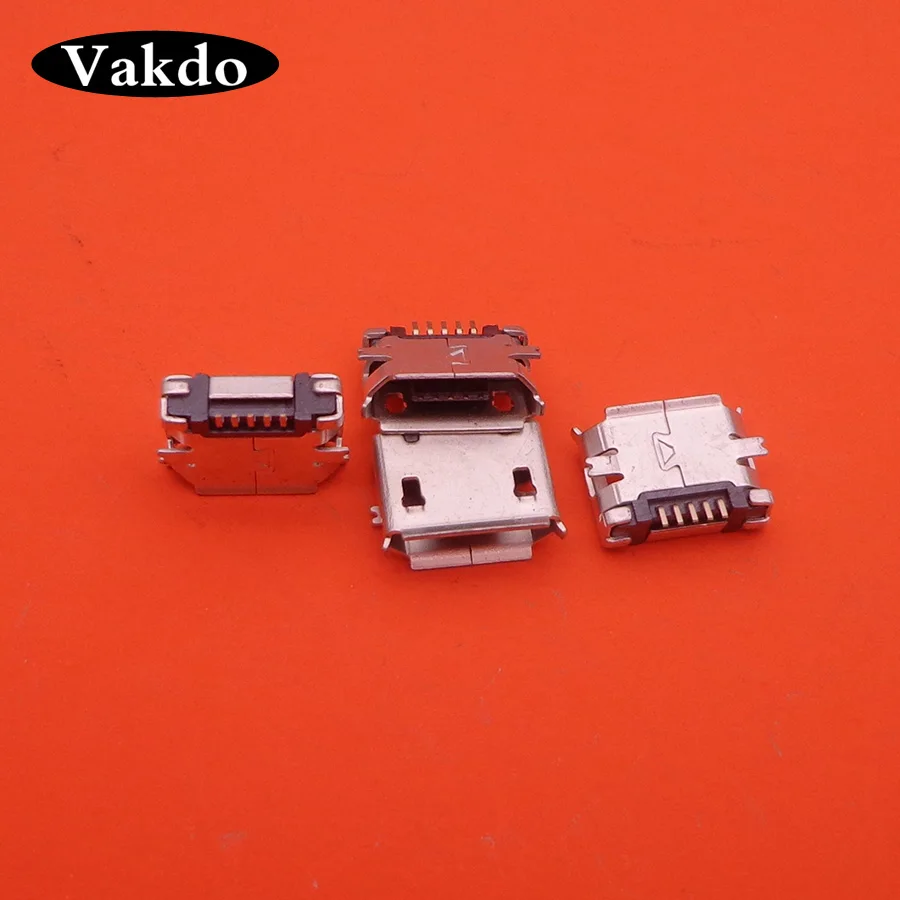 20-50pcs/lot 5Pin Micro-B SMD Micro USB Connector Female Port Jack Tail Sockect Plug For Android Phone Data Connector