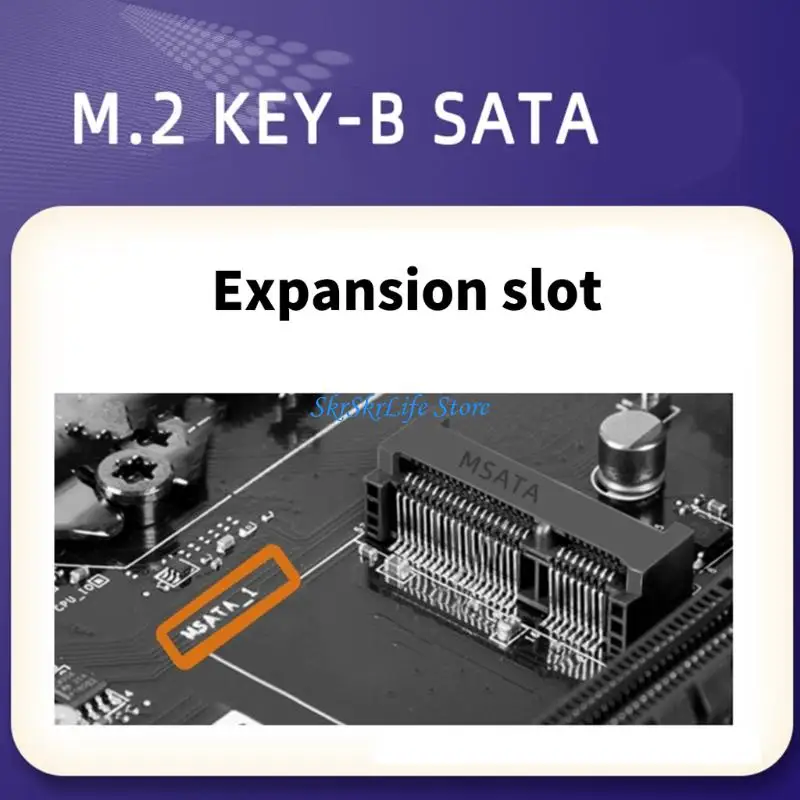 E65E MSATA-M.2 SATA3.0 어댑터 카드 보드 변환기 확장 카드 교체 지원 2230 2242 확장