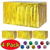 New 4/2/1Pack Table Skirt Wedding Decoration Table Birthday Party Decor Table Skirt Birthday Decoration Tablecloths For Party 1