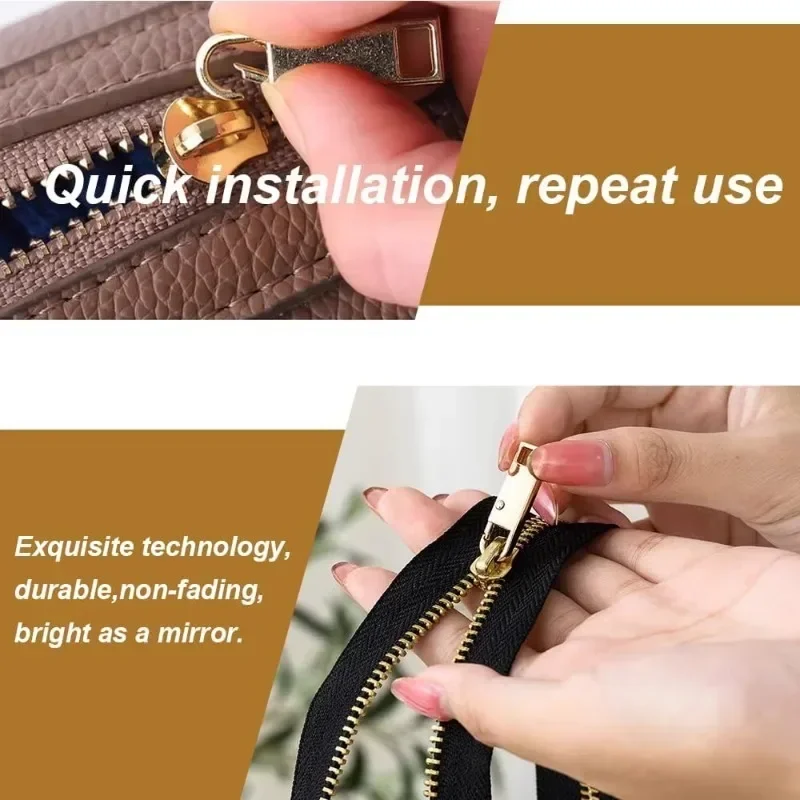 Detachable Zipper Puller Replacement Metal Zipper Head Slider Repair Kits Luggage Backpack Bags Coat Jackets Pull Tab, zipper repair kit,zipper pullers,zipper sliders,zipper heads,zipper accessories