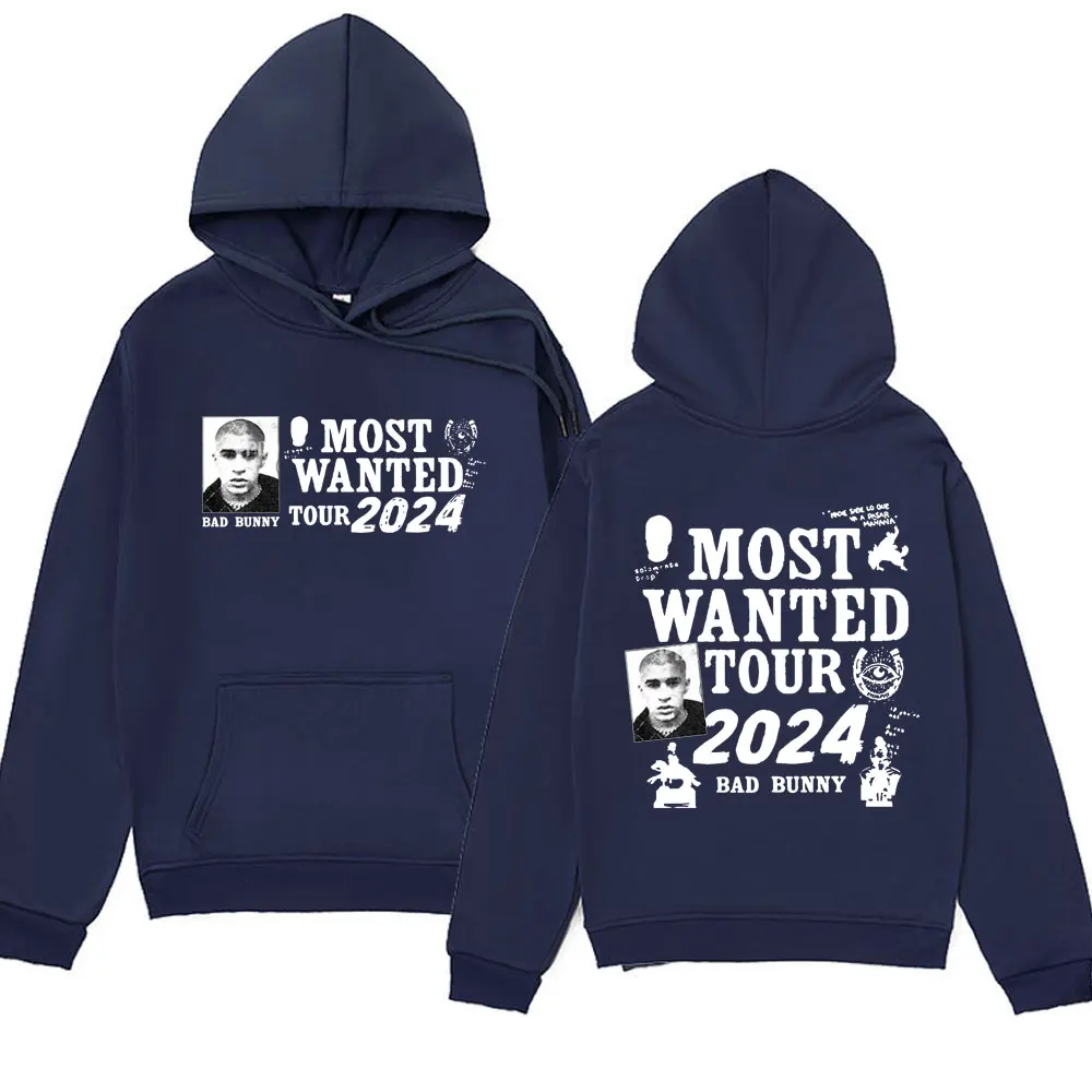 Bad Bunny New Album Cover Nadie Sabelo Que Va A Pasar Mafana Graphic Printed Hoodies Men Women Fashion Oversized Tops Sweatshirt