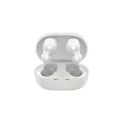 Wireless Bluetooth Earphones with Charging Case - Stereo Sport Earbuds with Microphone (White)