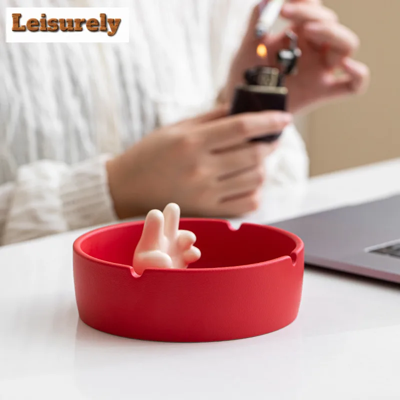 Creative Ashtray Retro Anti-odor And Anti-smoke Ashtray Tobacco Shop Ash Tray Weed Smoking Chinese Tea Set Decoration Supplies