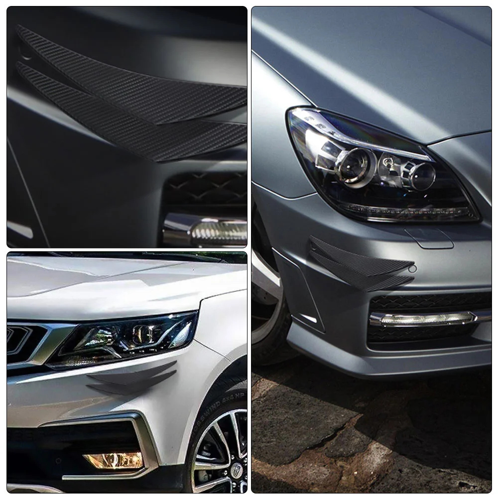 Leading Flow Knife Automotive Car Front Lip Bumper Cover for Accessories Universal Supplies Abs Splitter Fins Miss Decor