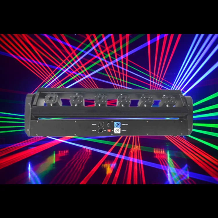 

DJ/Disco/KTV/stage light RGB single color 6 head laser bar /green beam lights