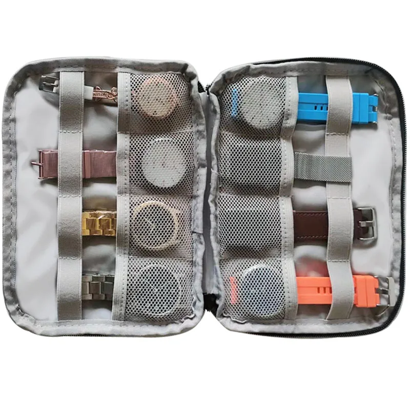 For apple Watch 7 straps pouch Black box Multifunction Watch Band Organizer Storage boxes folder Portable Travel Strap Case Bag
