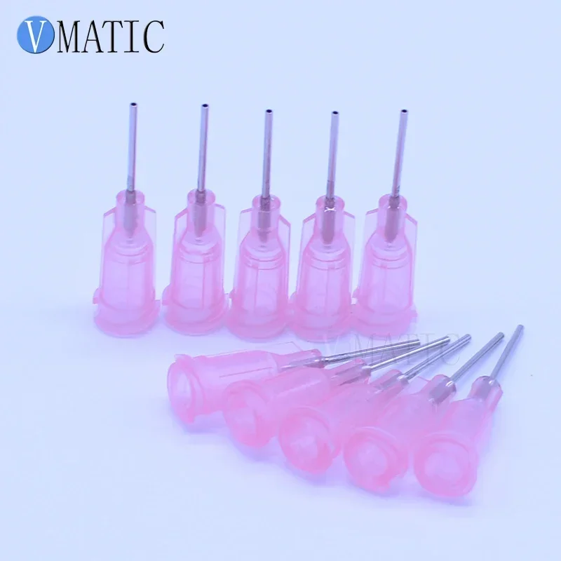 100Pcs 0.5'' 20G Luer Lock Glue Dispensing Needles Tip 1/2 Inch