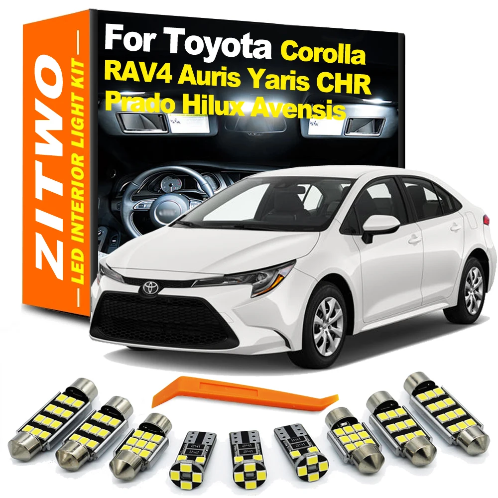 ZITWO LED Interior Dome Map Light Bulb Kit For Toyota Corolla RAV4 CHR